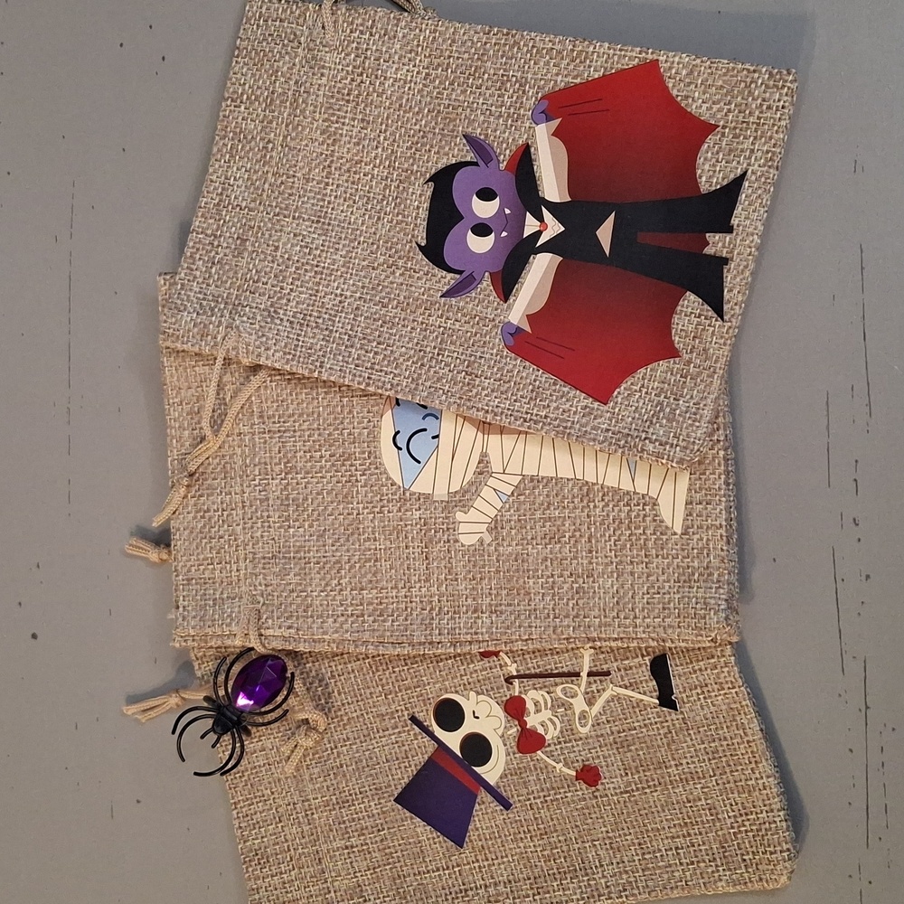 Halloween Burlap Gift Bags